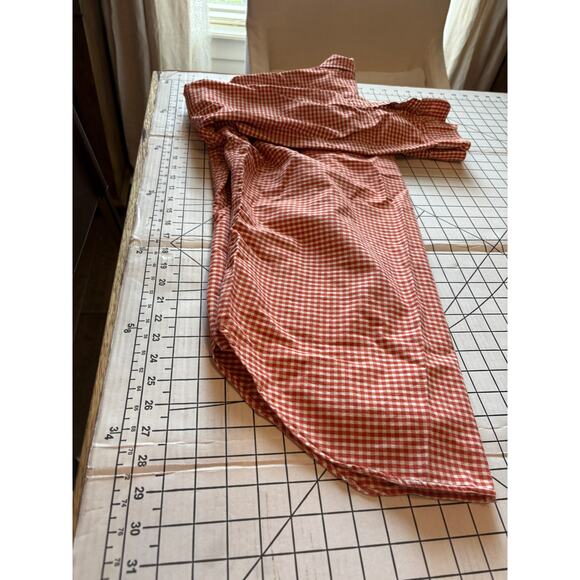 Ralph Lauren Classic Fit Orange Gingham Button Down Collared Shirt Long Sleeve M - Picture 9 of 9